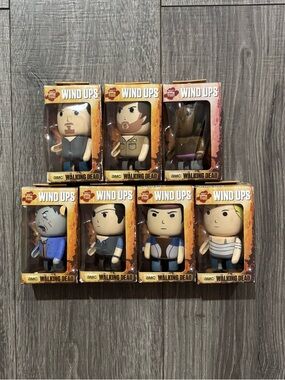 The Walking Dead Wind Ups 7-Figure Collectible Set - Multicolor